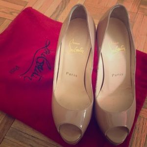 Christian Louboutin sexy peep toe pumps